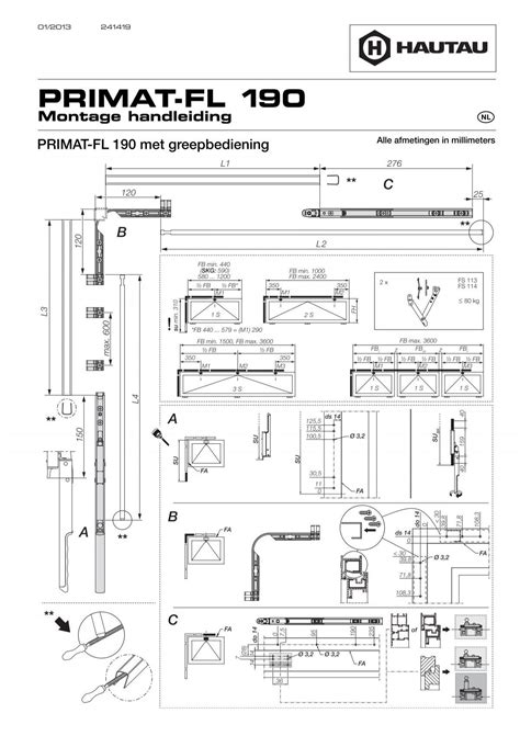 Primat Fl Montage Handleiding Hautau