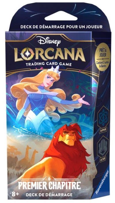 Disney Lorcana Premier Chapitre Deck De D Marrage Saphir Acier