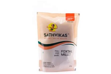 SATHVIKAS KORRALU FOXTAIL MILLET Packaging Size 500gms High In