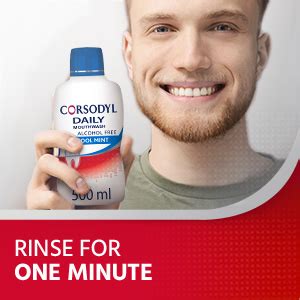 Corsodyl Mouthwash Daily Gum Health Fluoride Mouthwash Alcohol Free