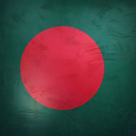 Premium Photo Grunge Bangladesh Flag With Brush Strokes On Plain Wall