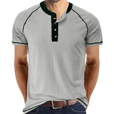 PMUYBHF Male V Neck Undershirts For Men July 4 Male Spring And Summer