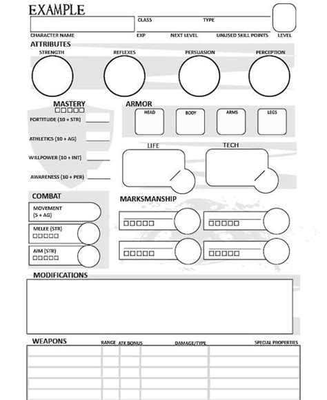 Rpg Character Sheet Design Porn Sex Picture