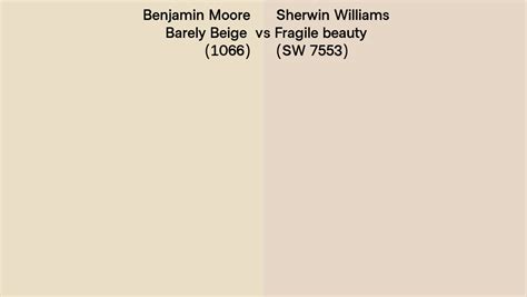 Benjamin Moore Barely Beige Vs Sherwin Williams Fragile Beauty