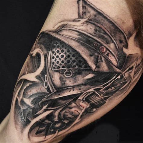 Gladiator Tattoo Ideas For Men Amphitheaters And Armor