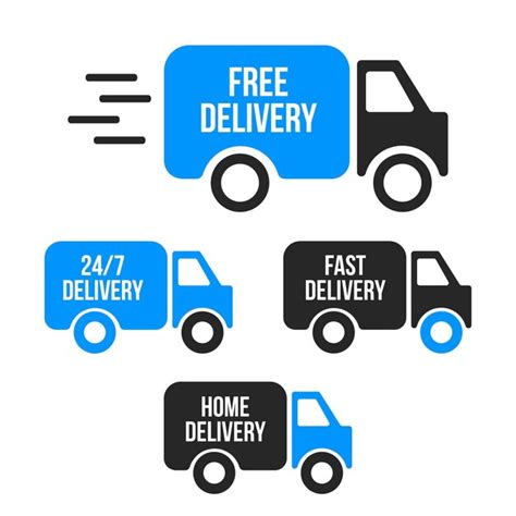 Premium Vector Set Of Delivery Icons Fast Delivery Free Delivery Home