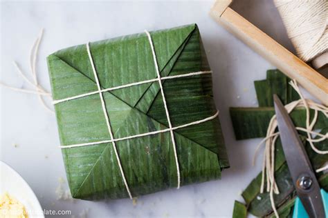 Wrapped Vietnamese Square Sticky Rice Cake (Banh Chung) - Delightful Plate