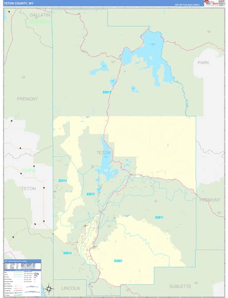 Maps of Teton County Wyoming - marketmaps.com