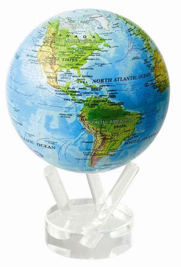 Mova Globe Solar Power Blue Relief Free Shipping