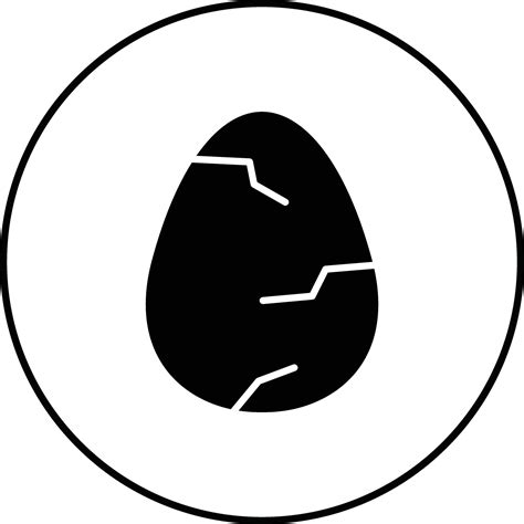 Cracked Egg Vector Icon 31556464 Vector Art At Vecteezy