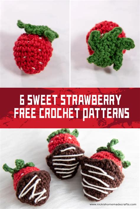 Free Sweet Crochet Strawberry Patterns Igoodideas