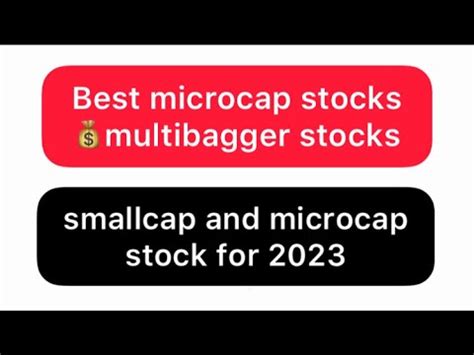 Best Microcap Stocks Multibagger Stocks Small Cap And Microcap Stock