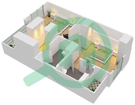 Floor Plans For Type Corner Bedroom Townhouses In Nasma Residence