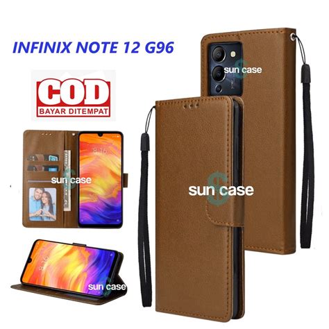 Jual Casing Infinix Note 12 G96 Model Flip Buka Tutup Case Kulit Ada Tempat Foto Dan Kartu Juga