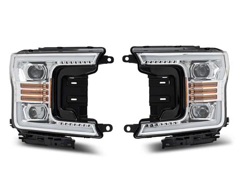 F Pro Series Projector Headlights Chrome Housing Clear Lens