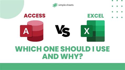 Microsoft Access Vs Excel Which One Should I Use And Why