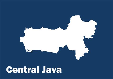 Map Of Central Java 9629865 Vector Art At Vecteezy