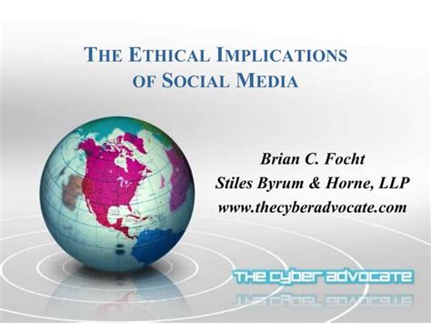 The Ethics Of Social Media Part 1 Social Is Necessary Ppt