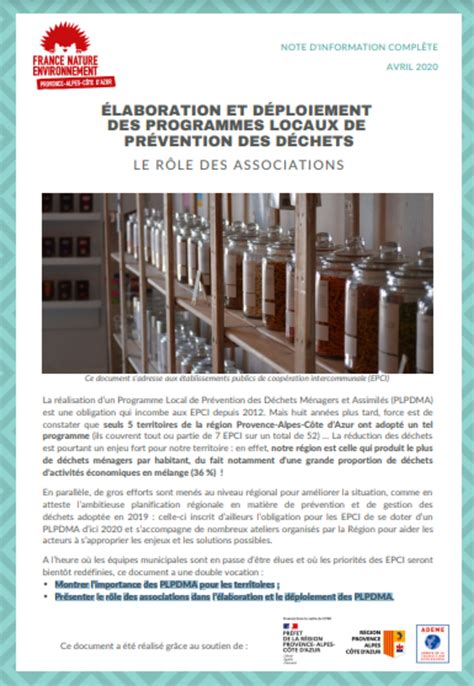 Elaboration Et Déploiement Des Programmes Locaux De Prévention Des