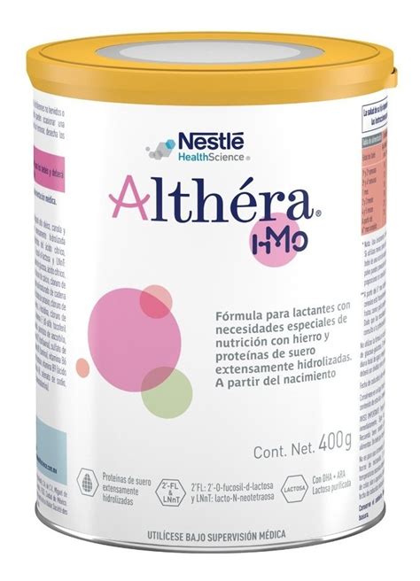 Althéra Hmo Formula Extensamente Hidrolizada Dha 400g Nestle Meses