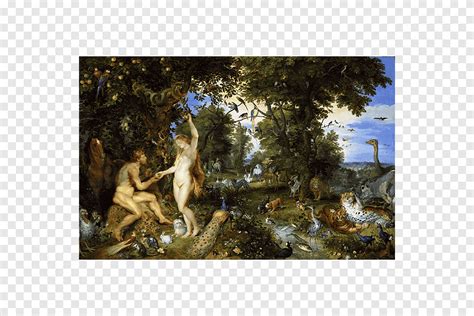 The Garden Of Eden With The Fall Of Man Bible Mauritshuis Painting