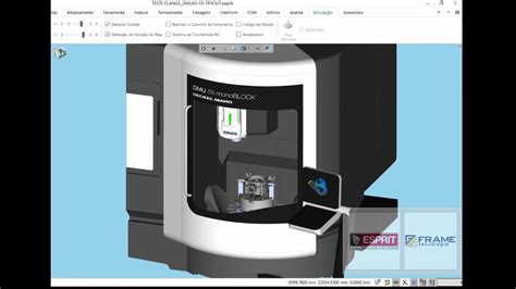 ESPRIT CAM TNG Try out Virtual Máquina DMGMORI DMU 65 5 eixos