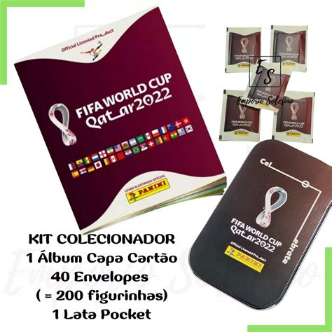 Pocket Lata Figurinhas Copa Qatar Colecionador Original Mebuscar