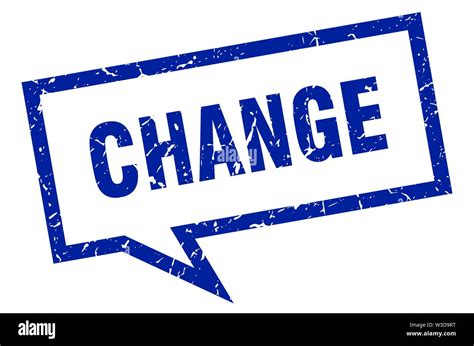 Change Sign Change Square Speech Bubble Change Stock Vector Image