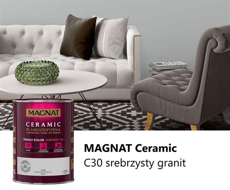 Farba Magnat Ceramic C30 Srebrzysty Granit 5L Opinie I Ceny Na Ceneo Pl