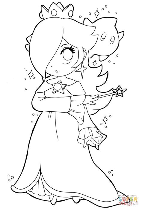 Rosalina Coloring Page Coloring Home