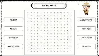 Presentar Rosado Calcular Sopa De Letras De Las Profesiones En Ingles