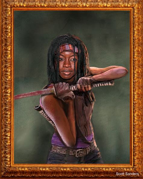 Michonne Danai Gurira By Cautionstudio On Deviantart