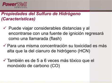 El Sulfuro De Hidrogeno Y Fuentes H S Ppt