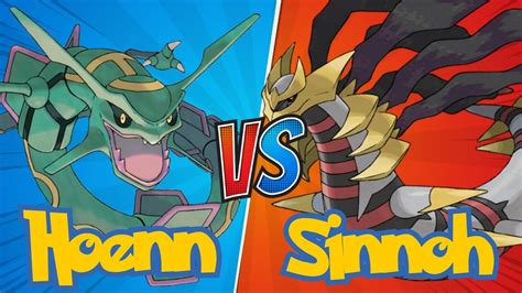 Qual você prefere Pokémon Hoenn vs Sinnoh Battle of the Regions