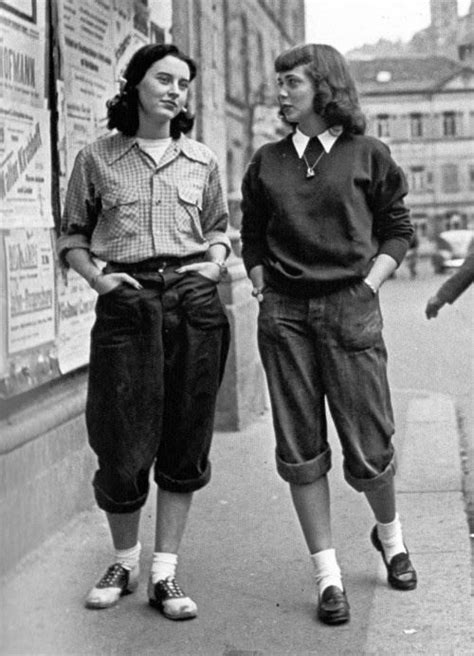 Womens 1950s Pants Cigarette Capri Jeans Fashion History