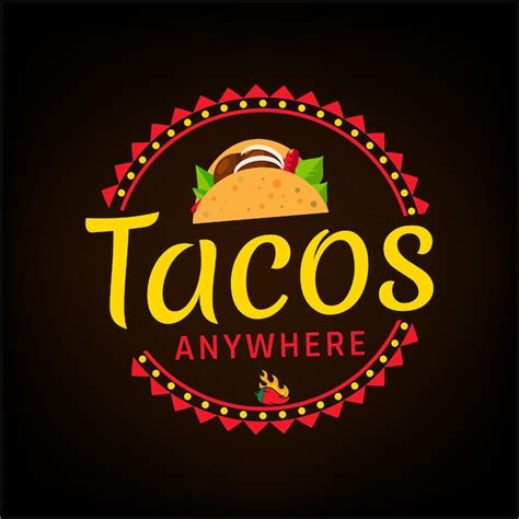 Plantilla De Dise O De Logotipo De Tacos Vector Premium