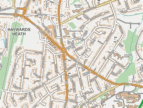 haywards heath street map