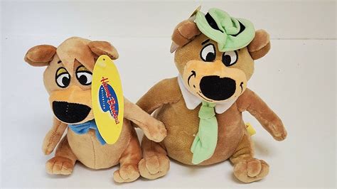 Yogi And Boo Boo Bear Plush Set 6 Stuffed Soft Dolls Hanna Barbera