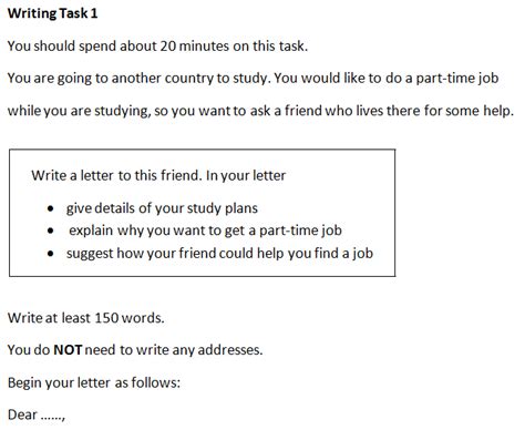 Ielts Writing Task 1 Sample Answer How To Approach General T