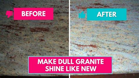 How To Make Dull Granite Countertops Shine Like New Again Youtube