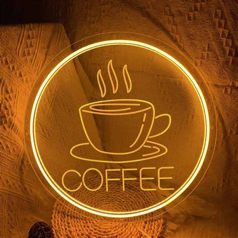 3d Engraved Coffee Led Neon Sign Neonoen