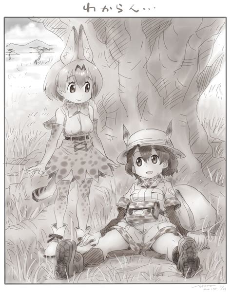 Serval Kaban And Mirai Kemono Friends Drawn By Nyororisomuyaa