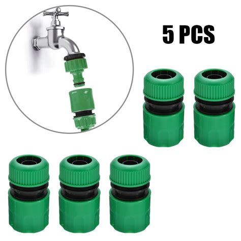 Durable 5 Pack 12inch Garden Hose Pipe Connector Quick Connect Adapter