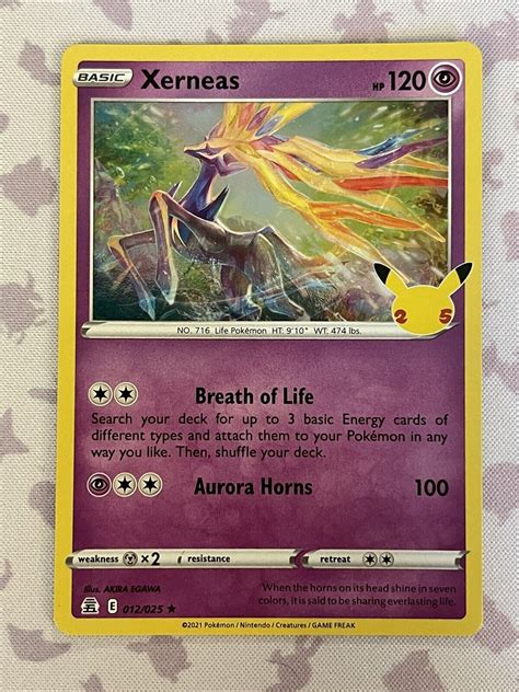 Pok Mon Tcg Xerneas Celebrations Holo Rare Ebay