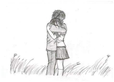 A couple hugging by short-stuff-rita on DeviantArt