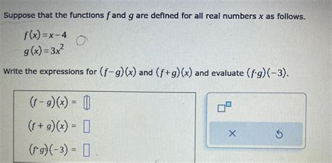 [answered] Suppose That The Functions F And G Are Defined For All Real