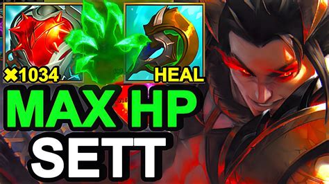 Wild Rift China Sett Top New Skin Heartsteel Max Tank Sett Build Runes Sovereign Rank