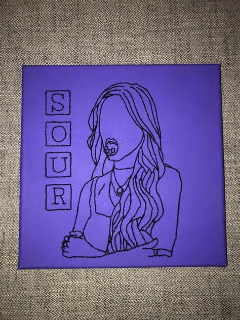 Olivia Rodrigo Sour Album Canvas. | Etsy UK