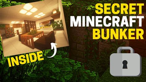 Minecraft Bunker Tutorial How To Build A Secret Bunker In Minecraft