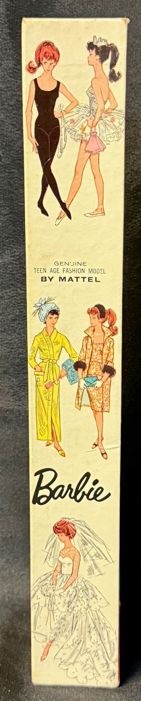 Vintage Bubble Cut Barbie Brunette MIB Doll Peddlar